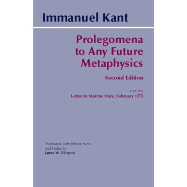 Prolegomena to Any Future Metaphysics (häftad, eng)