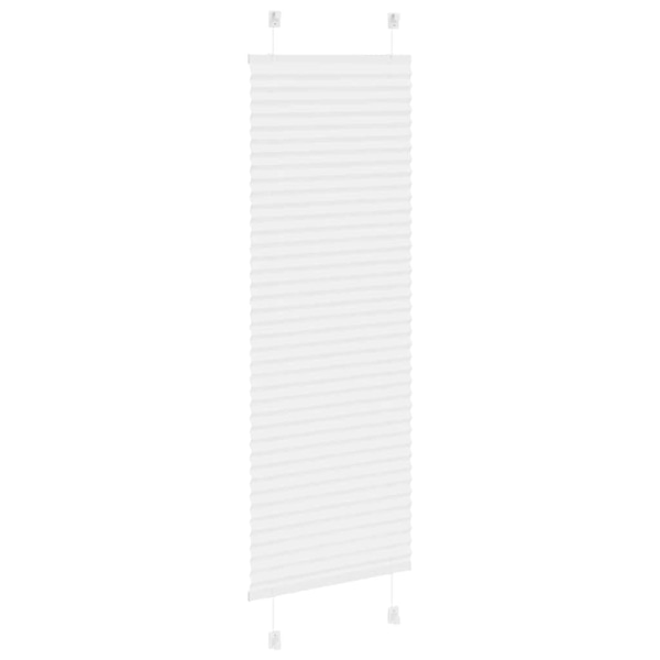 Plisserad persienn vit 40x100cm tyg bredd 39,4cm polyester