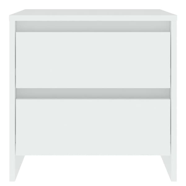 Sängbord vit 45x34,5x44,5 cm konstruerat trä