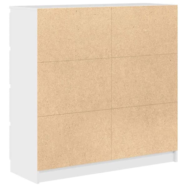 Skänk vit 100x35x99 cm konstruerat trä