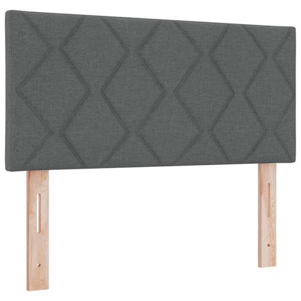 Bäddfjäder med madrass Mörkgrå 190 x 90 cm Polyester