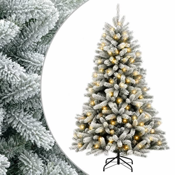Plast Hingad Julgran 210 cm 300 LED-lampor Varmvit