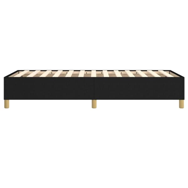 Boxspring-sängram svart 100x200 cm tyg