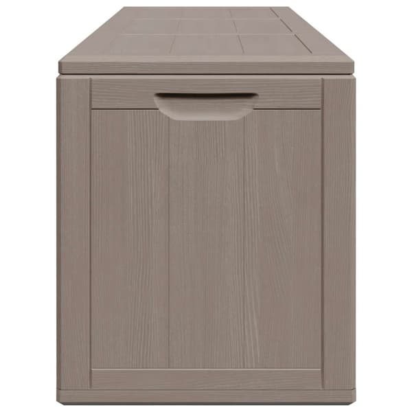 Dynbox 270 liter brun PP-träliknande