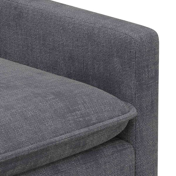 Soffa Mörkgrå 156 x 81 x 87,5 cm Polyester