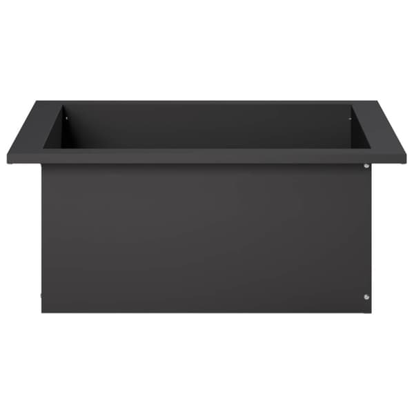 Eldstad ring Svart 90 x 90 x 25 cm Stål