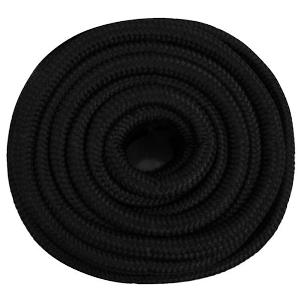 Rep svart 25 mm 50 m polyester