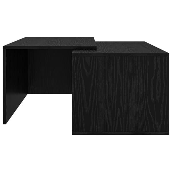 Kaffebordsset 2 pcs Svart Ek Konstruerat trä