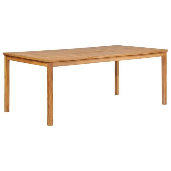 7-delad trädgårdsmatgrupp 200x100 cm massiv teak