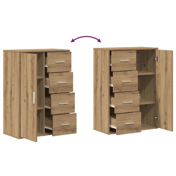 Sideboard 2 st Artisan Ek 60 x 31 x 84 cm Konstruerat trä