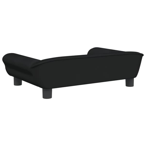 Hundbädd svart 70x48x22 cm sammet