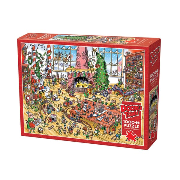 DoodleTown: Elves at Work, Pussel, 1000 bitar, Cobble Hill