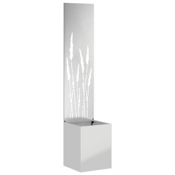 Trädgårds integritetsskärm Silver 32 x 150 cm Galvaniserat stål