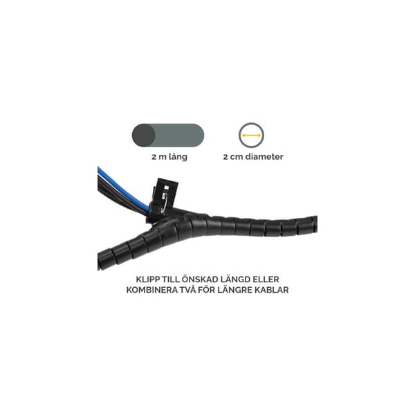 Kabelsamlare FELLOWES Cablezip svart
