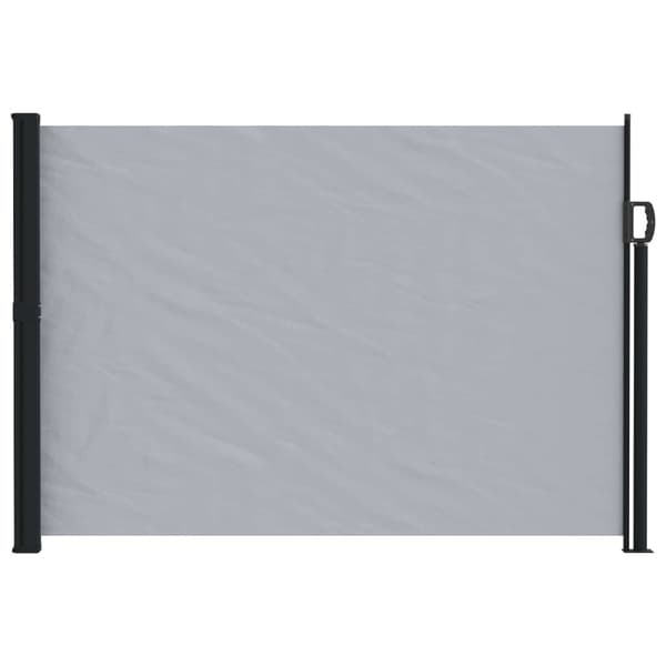 Utfällbar sidomarkis Grå 300 x 117 cm Polyester