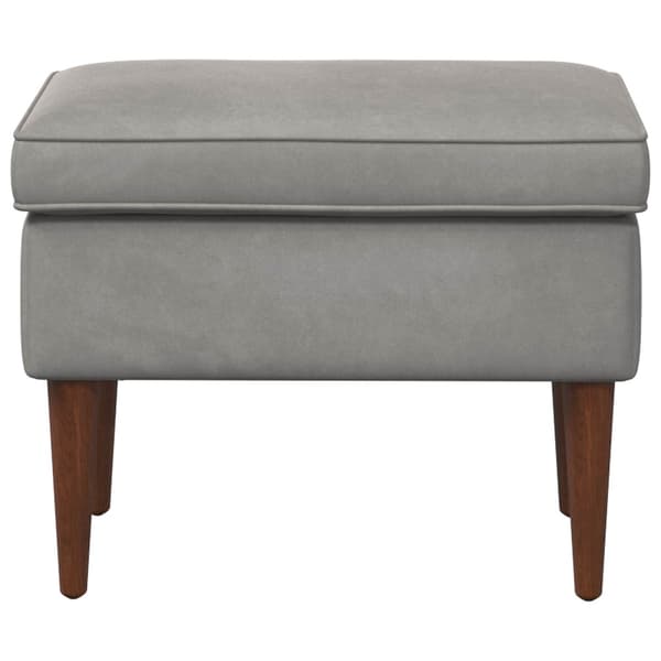 Fotpall Ljusgrå 55 x 35 x 41 cm Sammet