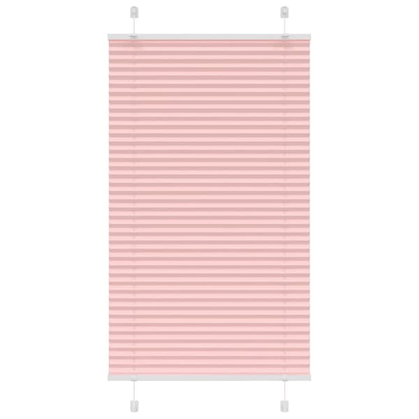 Plisserad persienn rosa 80x100 cm tyg bredd 79,4 cm polyester