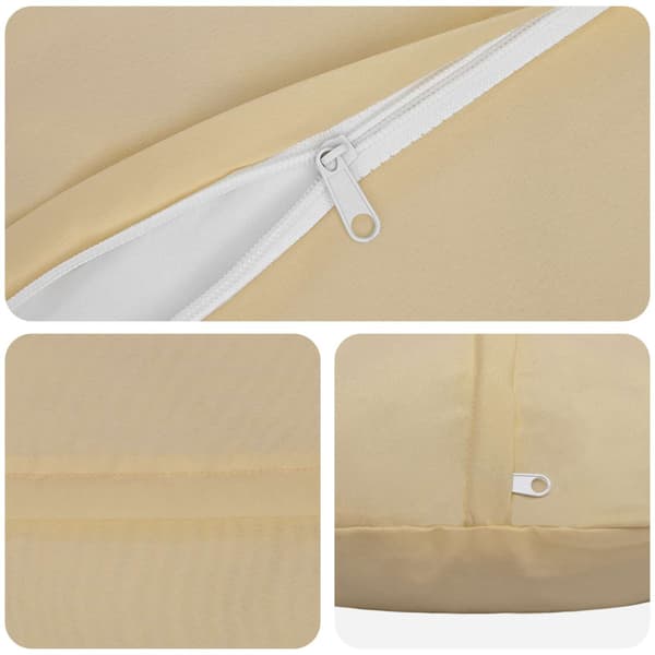 Kudde med kudde HEERLEN 2 st Beige Polyester