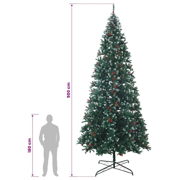 Plast Hingad Julgran 500 cm 900 LED-lampor Varmvit