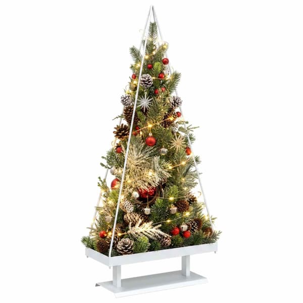 Metall julgran KUOPIO 125 cm Stål Vit