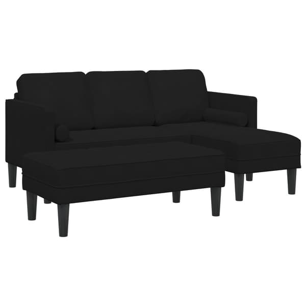 Soffset 2 st Svart Polyester