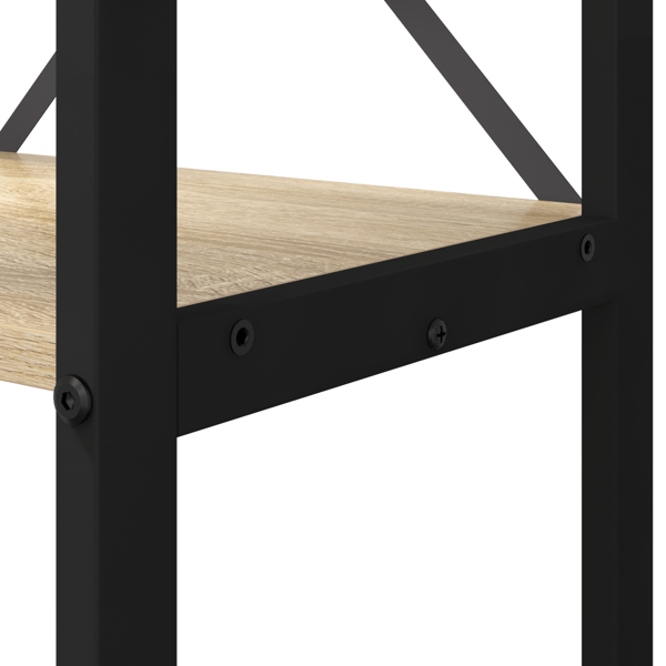 Hyllsystem Sonoma-ek 80 x 30 x 155 cm Konstruerat trä