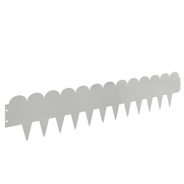 Kant för gräsmatta 30 pcs 103 x 20 cm Stål Silver