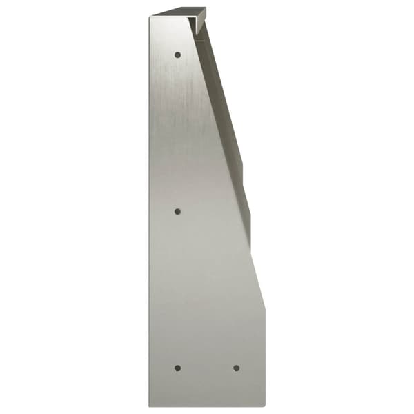 Stödvägg 2 st 40 x 12 x 40 cm Rostfritt stål Silver