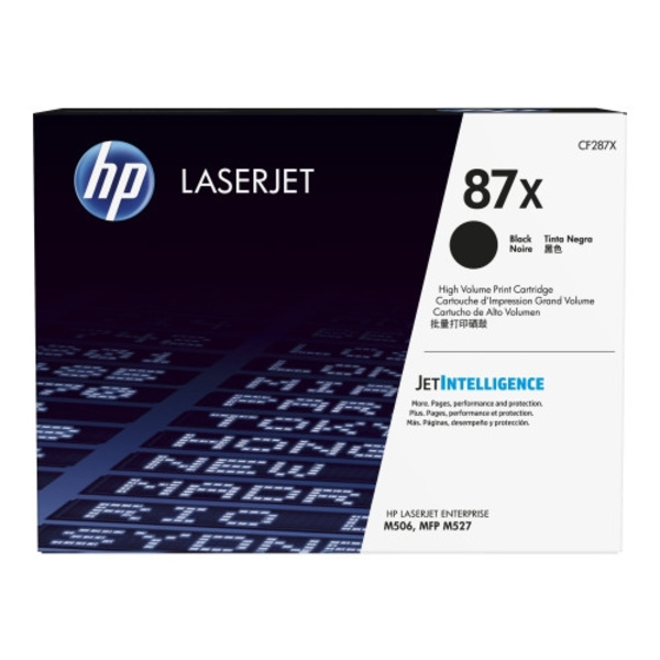 HP 87X - Lång livslängd - svart - original - LaserJet - tonerkassett (CF287X)