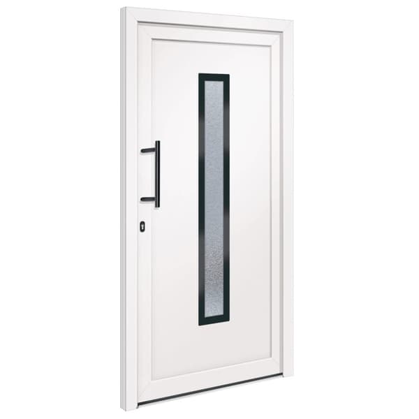 Ytterdörr vit 108x208 cm PVC