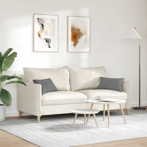 Sofakuddar 2 pcs Mörkgrå 50 x 30 cm tyg