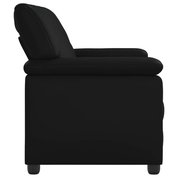 Soffa Svart 191 x 85 x 93 cm Konstläder