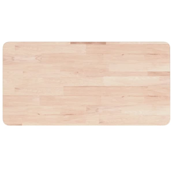 Arbetsbänk 100x60x(73-99,5) cm massiv ek rektangulär