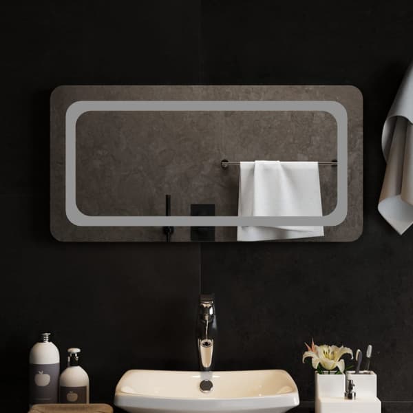 Badrumsspegel LED 80x40 cm