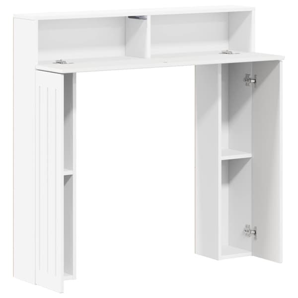 Eldstadsram Vit 102 x 18 x 100,5 cm Konstruerat trä