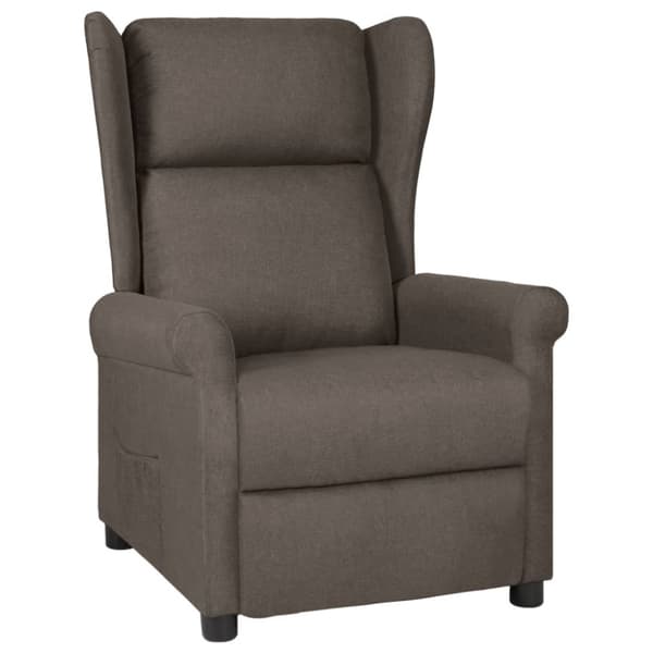 Reclinerfåtölj brun tyg