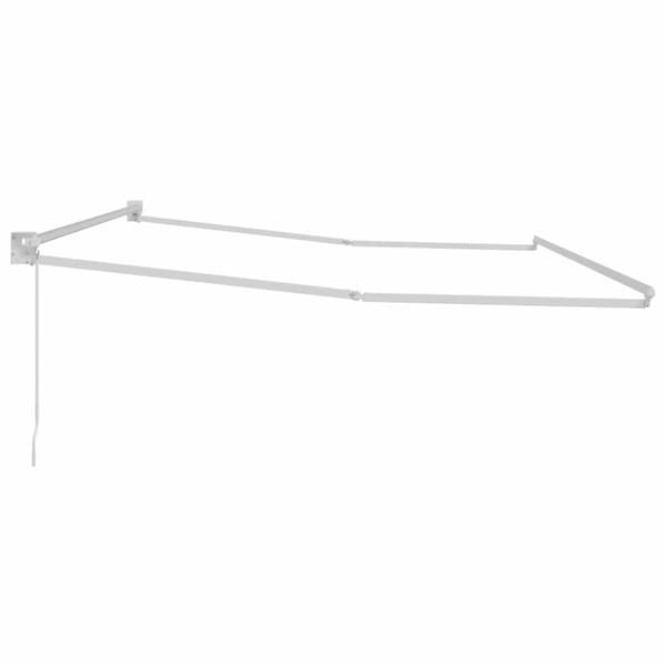 Utdragbar markisram Vit 400 × 300 cm Aluminium