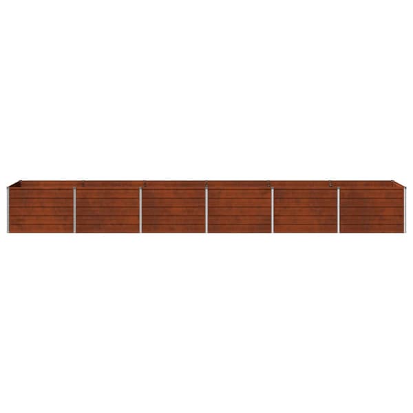 Höjd Trädgårdsbädd Rostig 480 x 80 x 55 cm corton