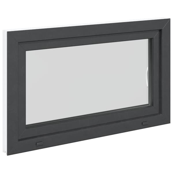 Källarfönster RISOR Antracit 100 x 70 cm PVC och glas