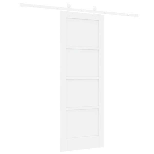 Skjutdörr 73,5 x 198,5 cm Konstruerat trä Vit