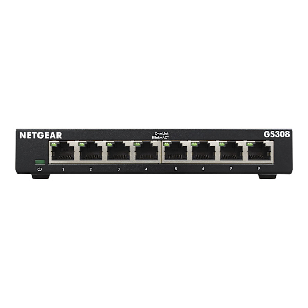 NETGEAR GS308v3 - switch - 8 portar - ohanterad