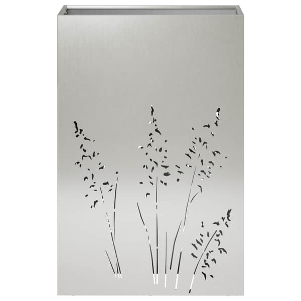 Trädgårdsplanterare Silver 50 x 30 x 75 cm Rostfritt stål