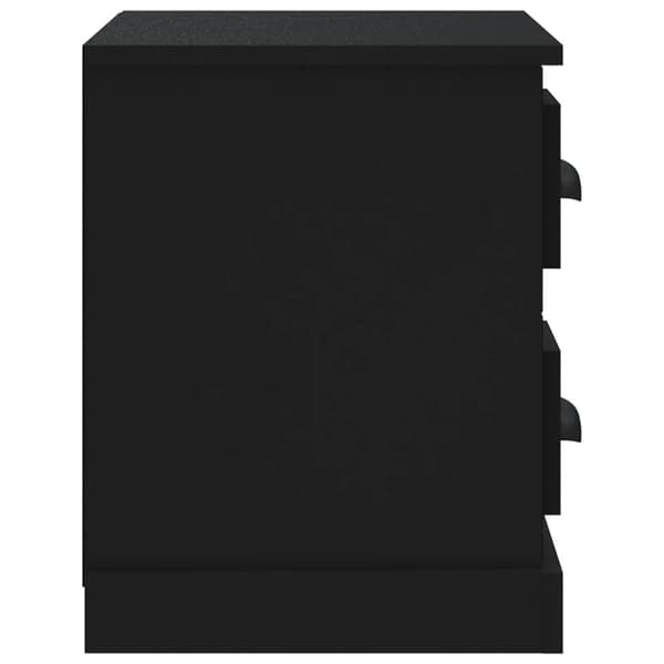 Sängbord svart 60x35,5x45 cm