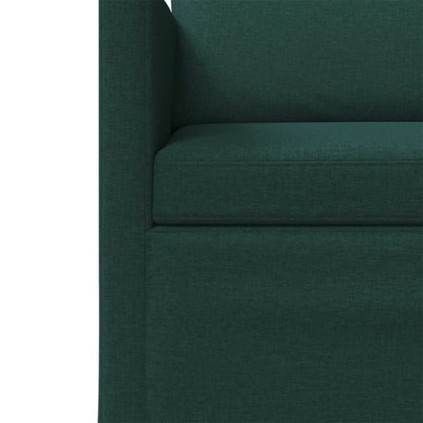 Soffa för 2 personer Mörkgrön 150 x 81 x 82 cm Tyg