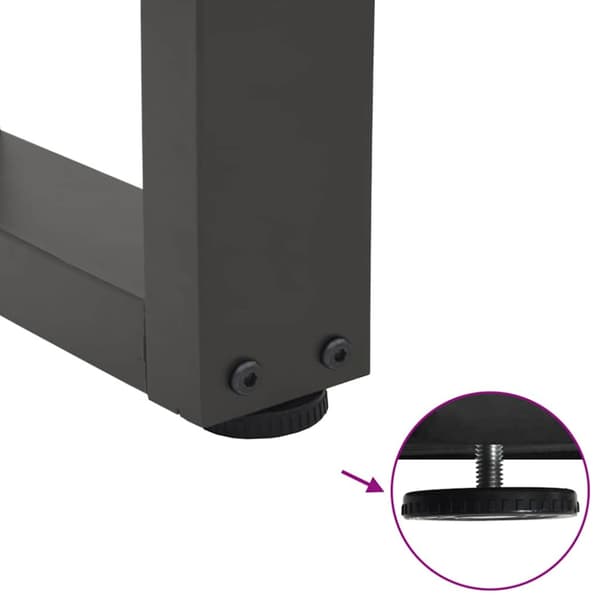 Soffbordsben V-formade 2 st antracit 60x(42-43,3) cm stål