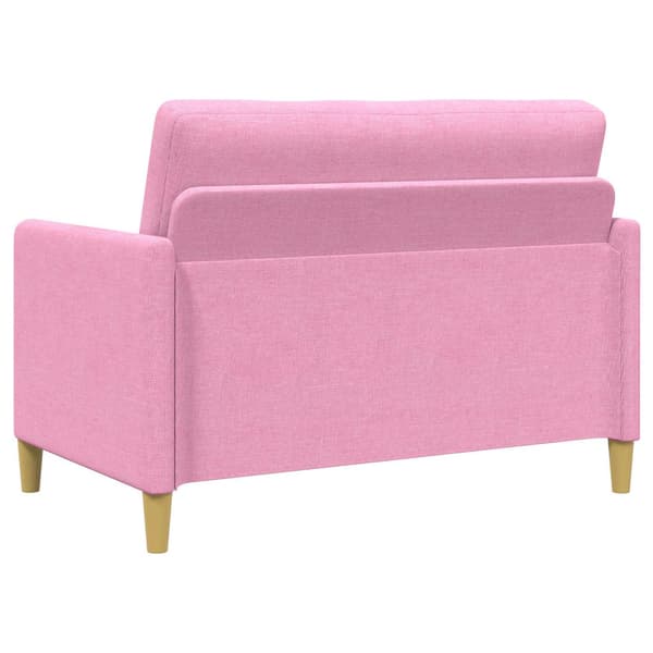 Soffgrupp med förvaring 2 pcs Rosa Polyester