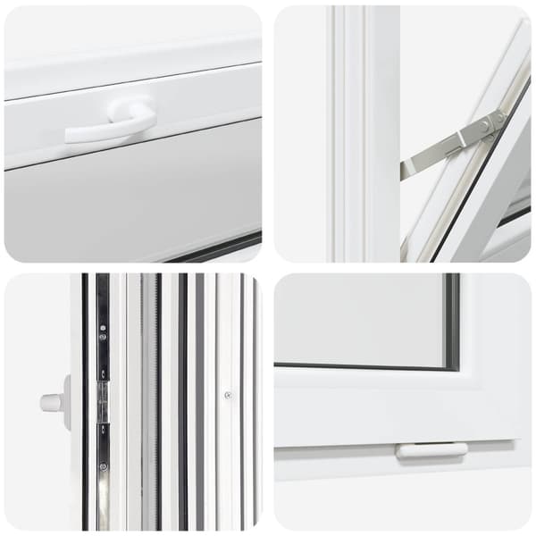 Tilt källarfönster RISOR 105 x 45 cm PVC och klart glas