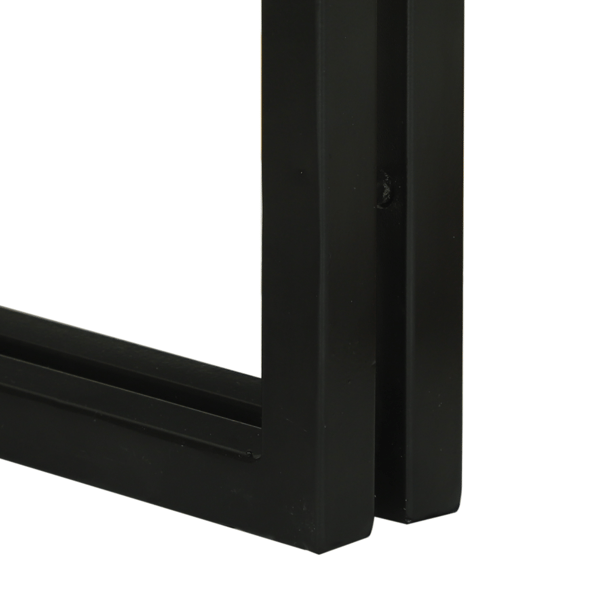 Nestingbord 3 pcs Massivt återvunnet trä och metall