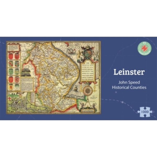 Leinster Historical 1610 Map 1000 Piece Puzzle (häftad, eng)