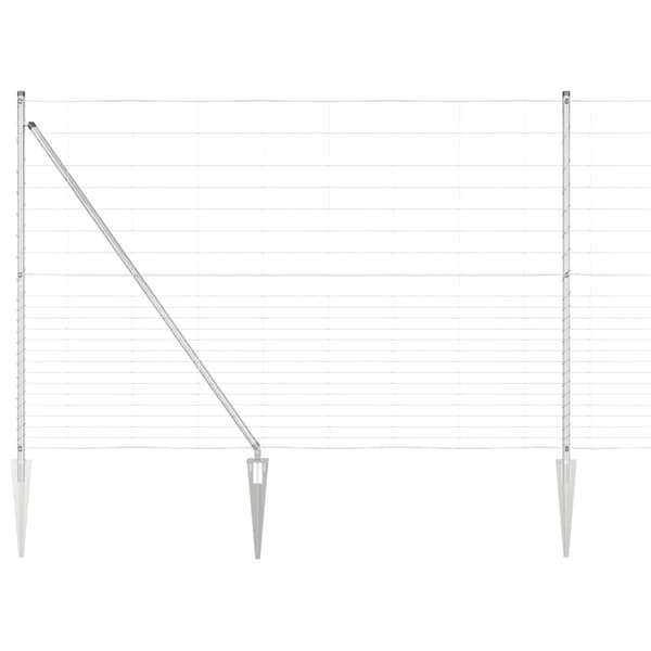 Stängselstolpe Galvaniserad 25 x 1,6 m Stål